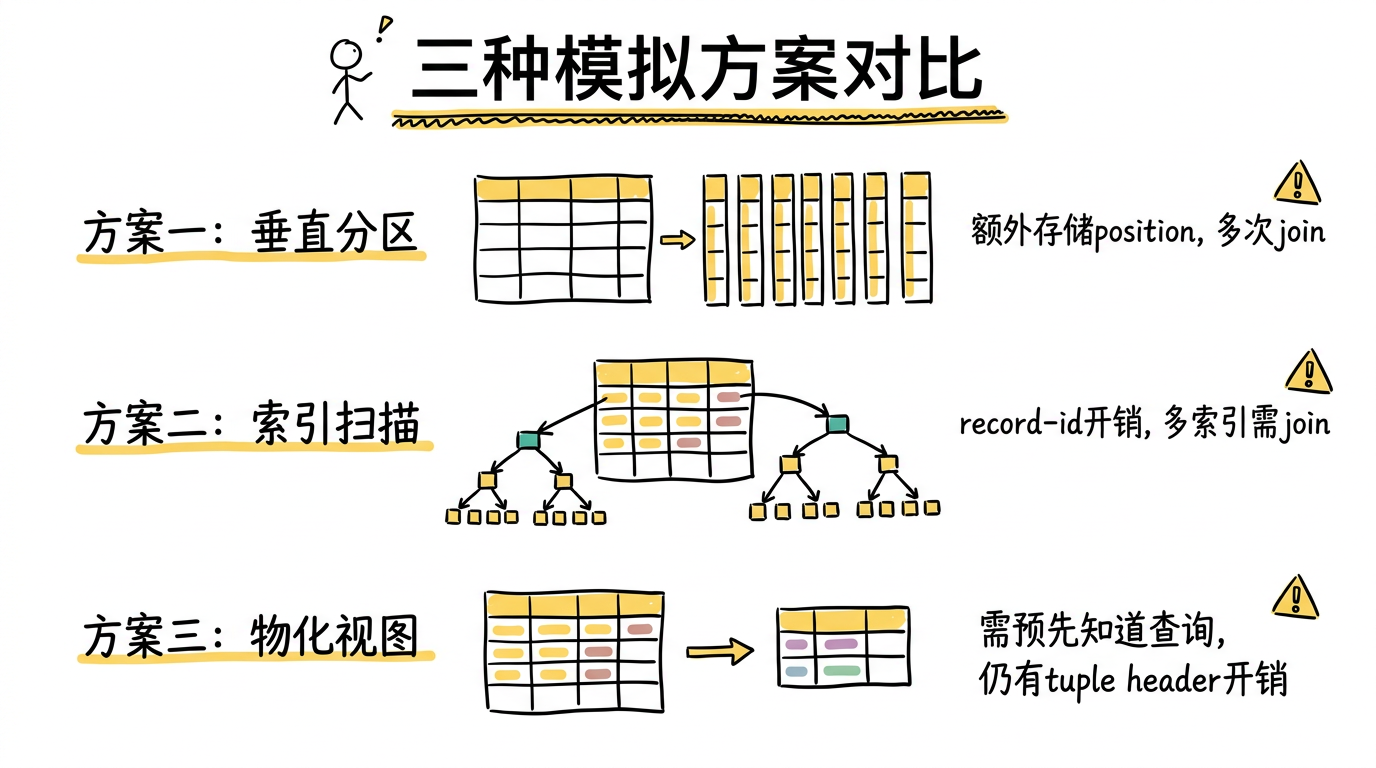 三种模拟方案对比