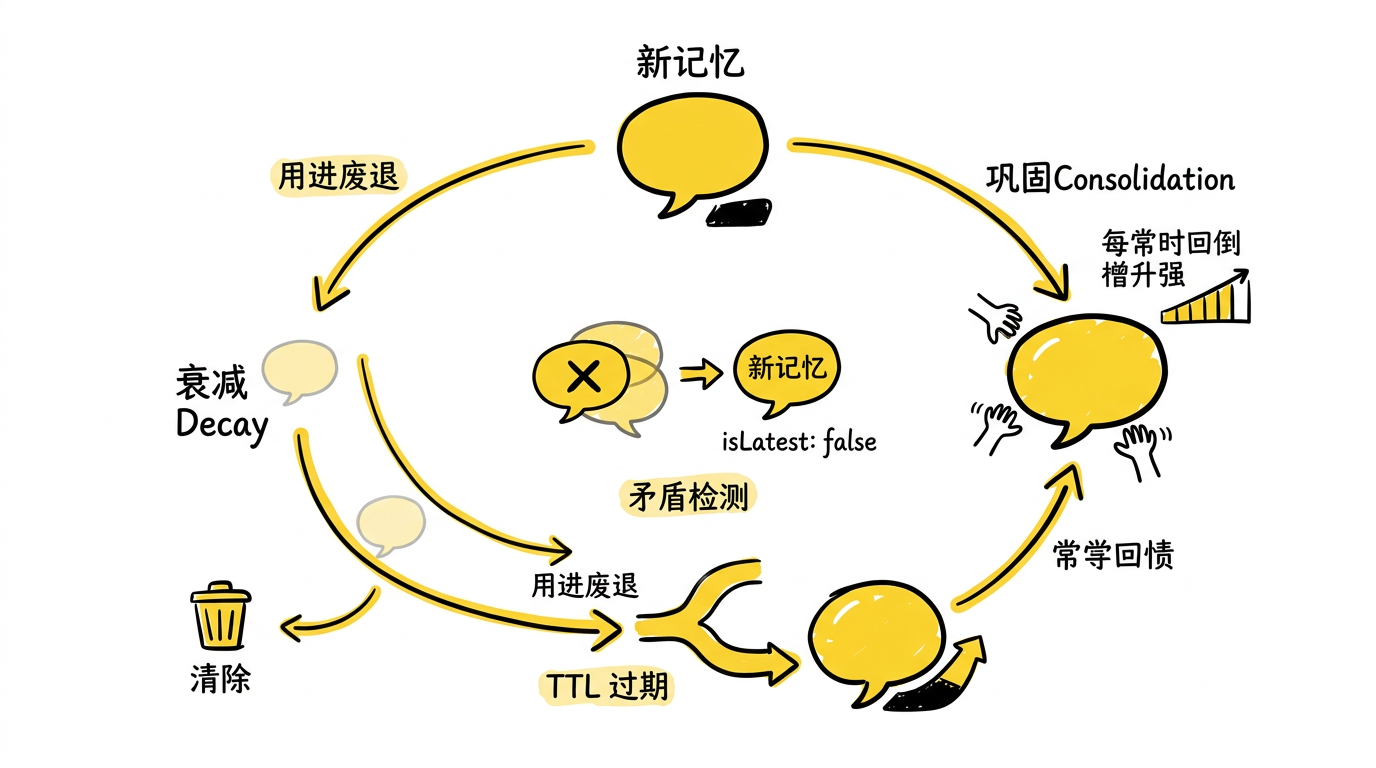 记忆衰减与巩固