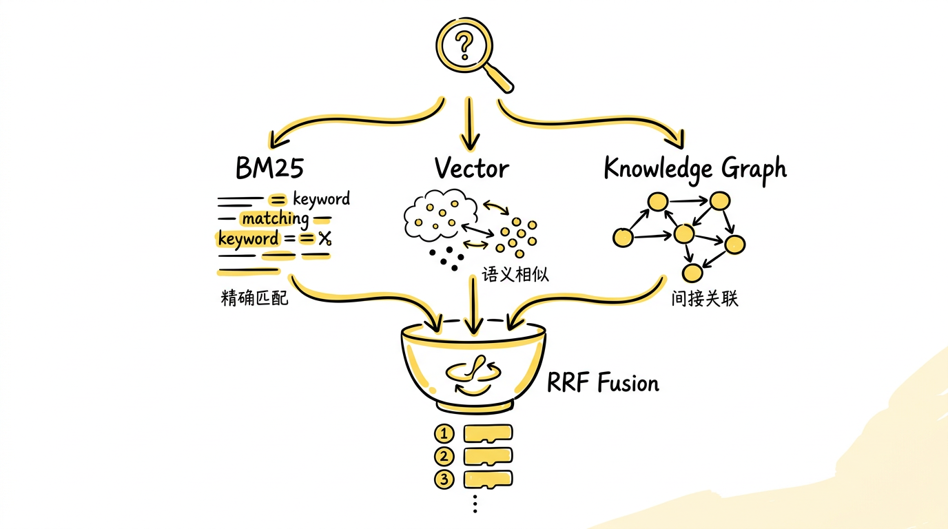 混合检索与 RRF 融合