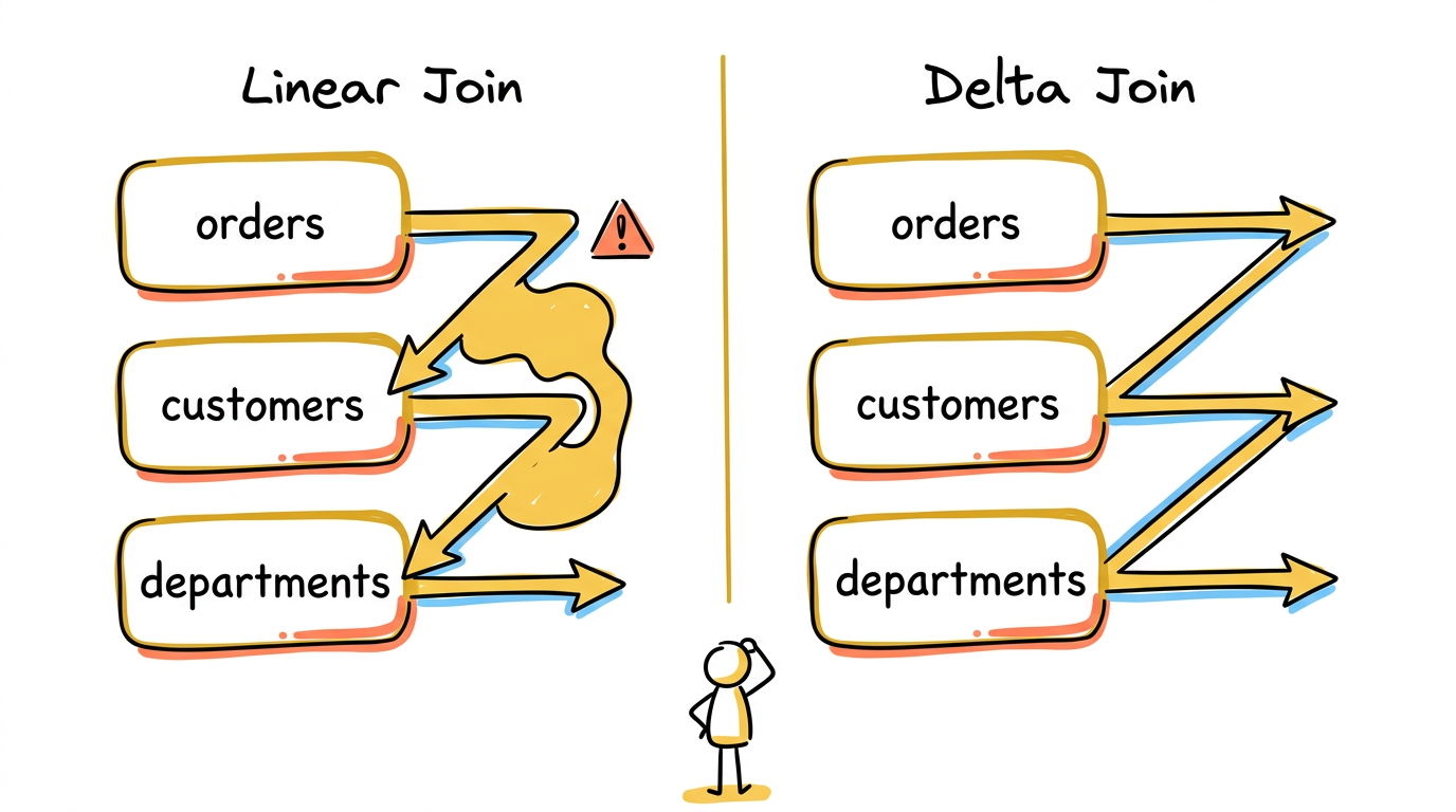 Linear Join vs Delta Join